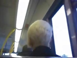 Offentlig onani på en buss med sæd, ikke blitz 8
