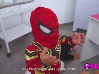 Midget spider-man defeats clinics thief and smashing maryam sucks his cock&period;&period;&period; hero or villain&quest;