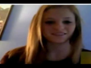Charming Blonde On Webcam