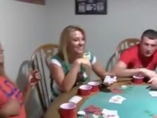 Young Babysitters Fucking On Poker Night