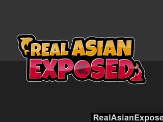 Realasianexposed enchantress neemt een johnson in de