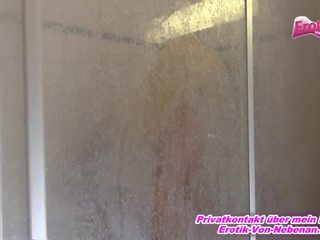 Anal in der Dusche - German ex babe ass to mouth in shower POV