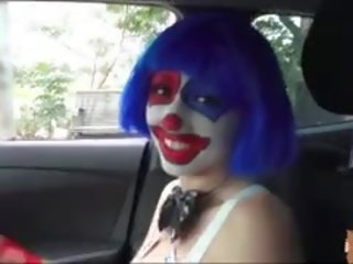 Marvellous fascinating Clown Gives A Head And Fucked