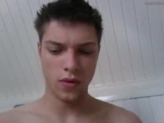 Groovy student busts a nut on cam