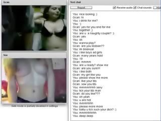 Chatroulette #75 Horny couple suck and fuck