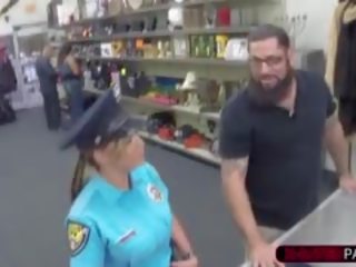 Inviting And Busty Police Officer Sells Her Firearm Gets Fucked