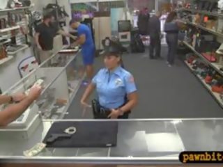 Police Officer Pawns Her Pussy N Fucked