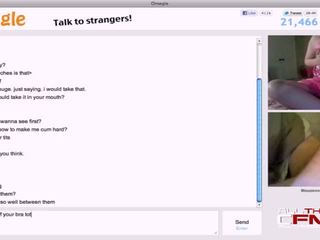 Charming Blonde Omegle Camgirl Loves Big Cocks