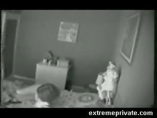 Spy cam caught morning masturbation my mom video