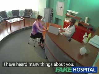 Tremendous lascivious brunette Ms wants the doctors massive