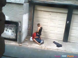 Fucking A hooker In An Alley