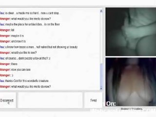 Omegle blondynka nastolatka chats z duży męskość