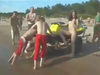 Nude Boobs On Beach Around buddies