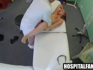 Blondinka patient getting fucked hard by her docepression during consultation 720 6