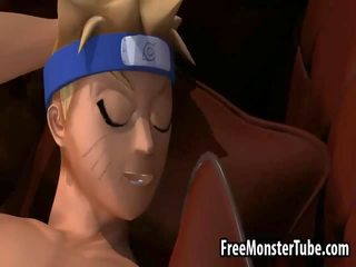 3d vizatimore brune duke fucked i vështirë nga naruto